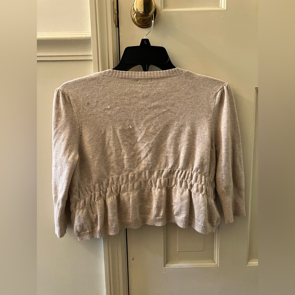 Charlotte Russe cardigan embellished with pearls and tulle - Picture 4 of 7